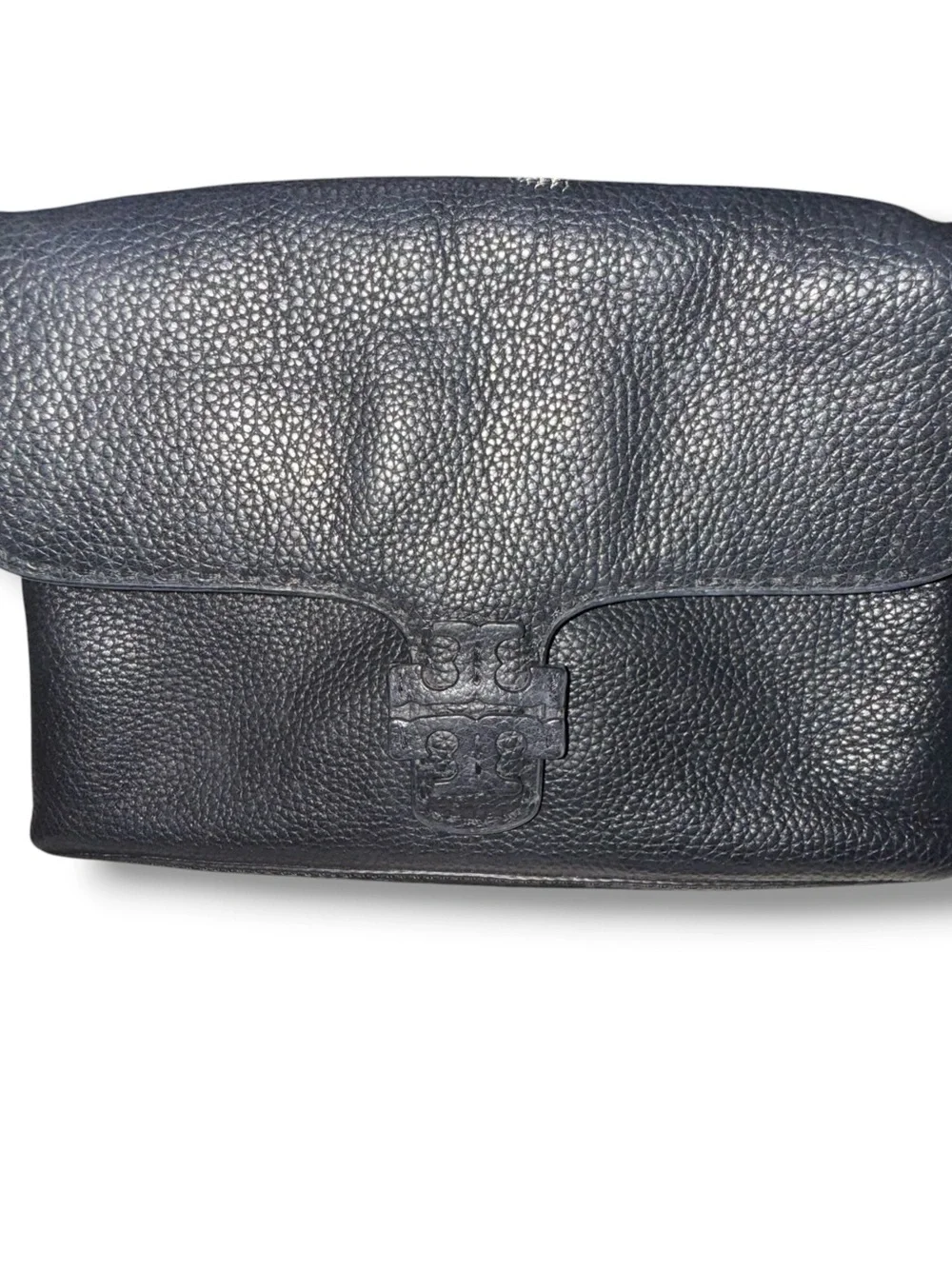 TORY BURCH McGraw Foldover Crossbody Bag - Black